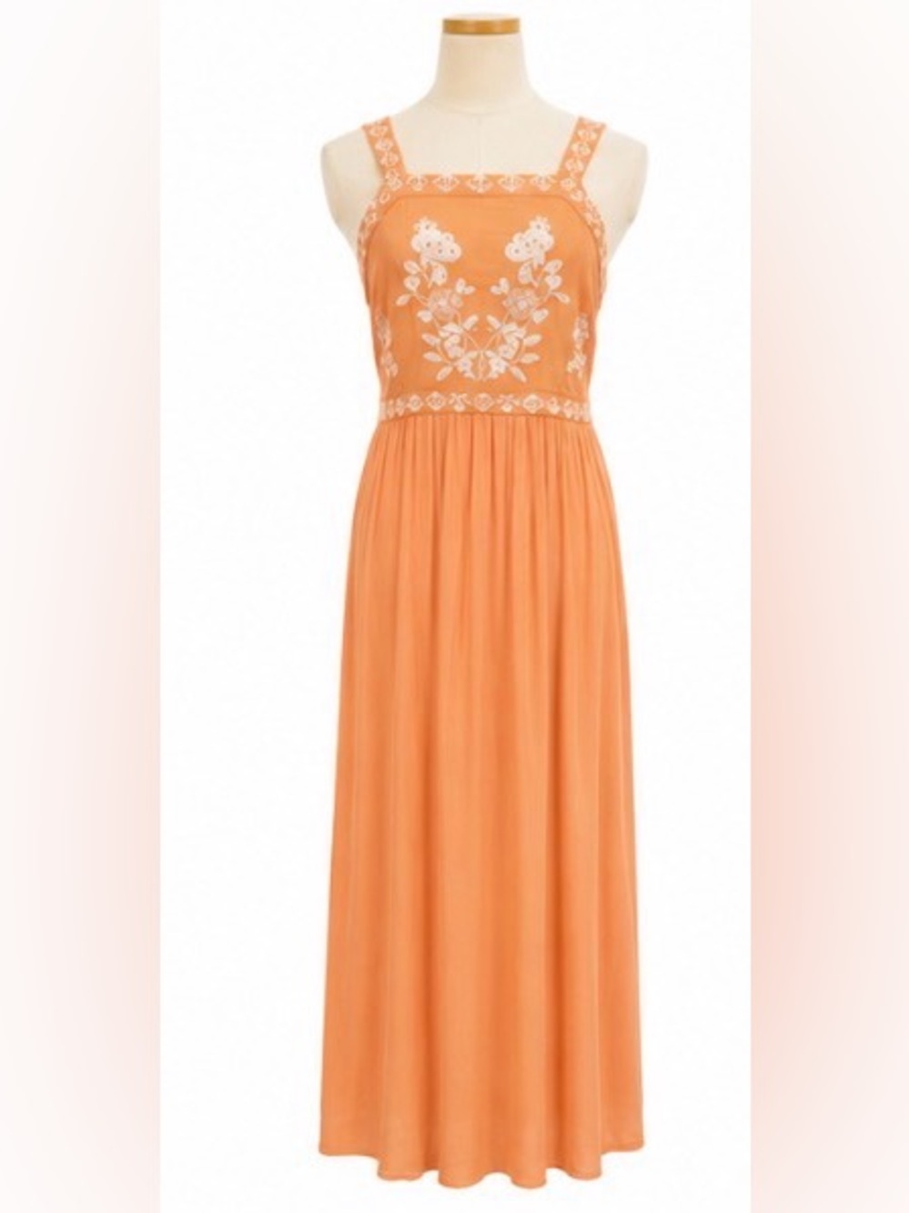En Crème Embroidered Maxi Dress – Size Large